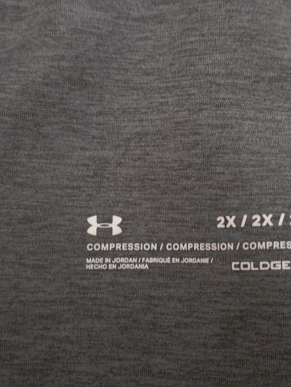 Under Armour Dark Charcoal Gray Women's Performance Leggings - Picture 3 of 8